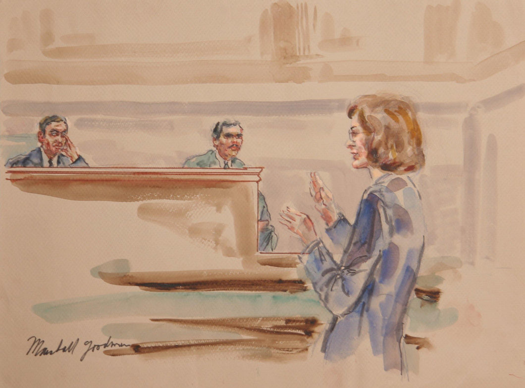 Courtroom 61 Watercolor | Marshall Goodman,{{product.type}}