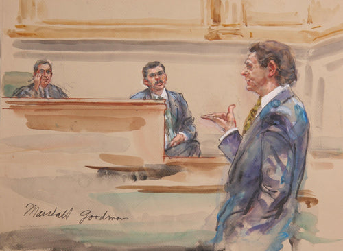 Courtroom 62 Watercolor | Marshall Goodman,{{product.type}}