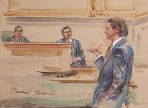 Courtroom 62 Watercolor | Marshall Goodman,{{product.type}}