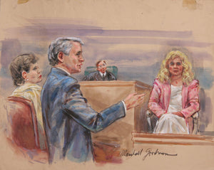 Courtroom 64 Watercolor | Marshall Goodman,{{product.type}}