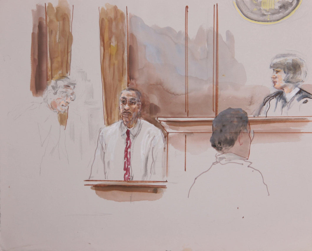 Courtroom 66 Watercolor | Marshall Goodman,{{product.type}}