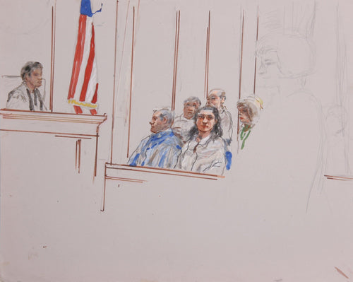 Courtroom 67 Watercolor | Marshall Goodman,{{product.type}}