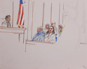 Courtroom 67 Watercolor | Marshall Goodman,{{product.type}}