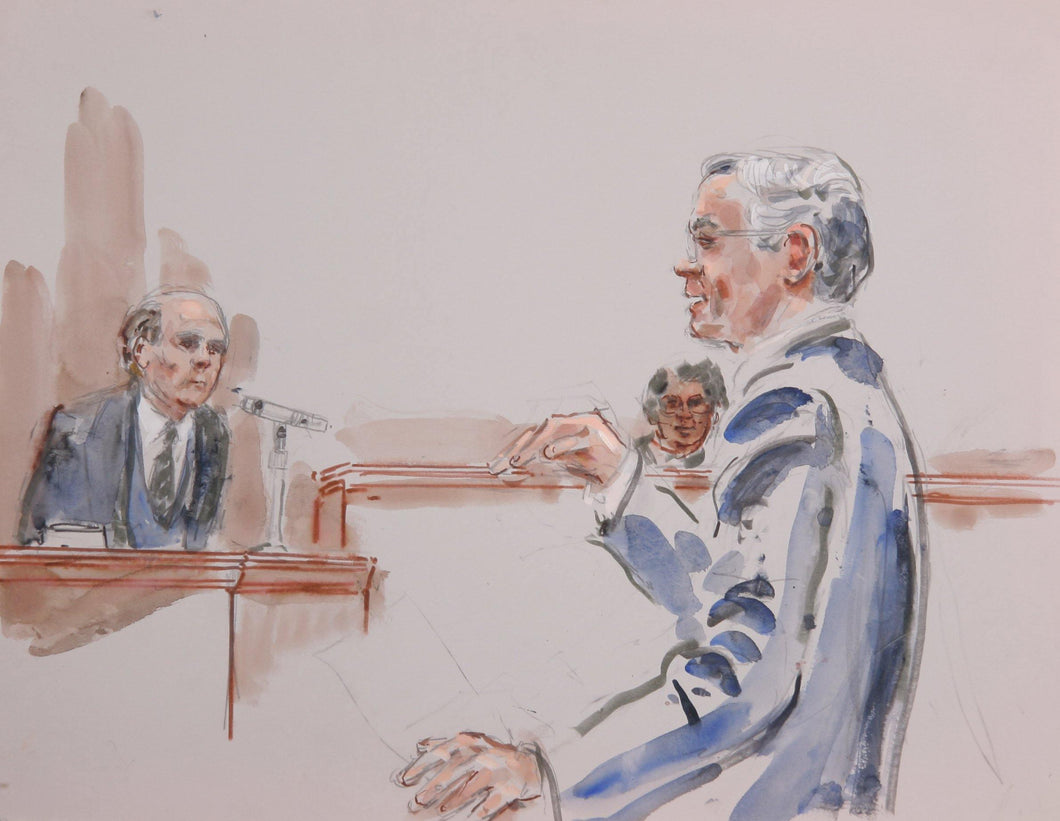Courtroom 68 Watercolor | Marshall Goodman,{{product.type}}