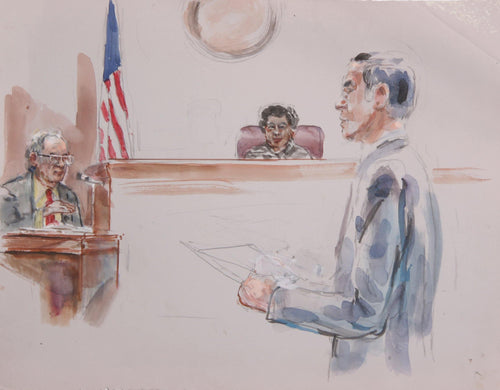 Courtroom 69 Watercolor | Marshall Goodman,{{product.type}}