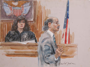 Courtroom 70 Watercolor | Marshall Goodman,{{product.type}}
