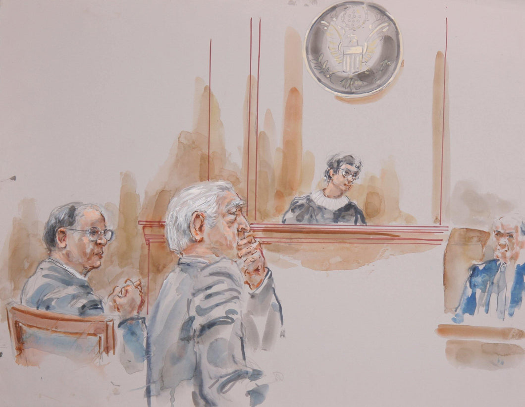 Courtroom 71 Watercolor | Marshall Goodman,{{product.type}}