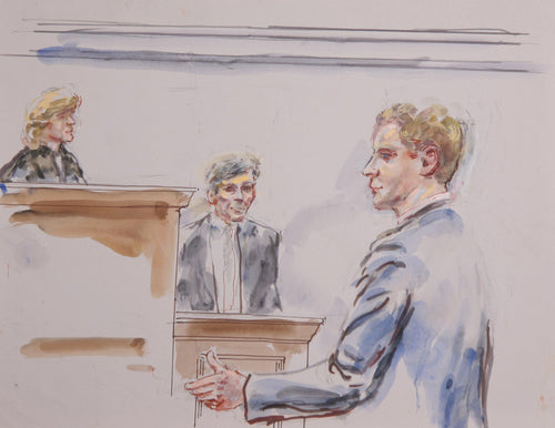 Courtroom 72 Watercolor | Marshall Goodman,{{product.type}}