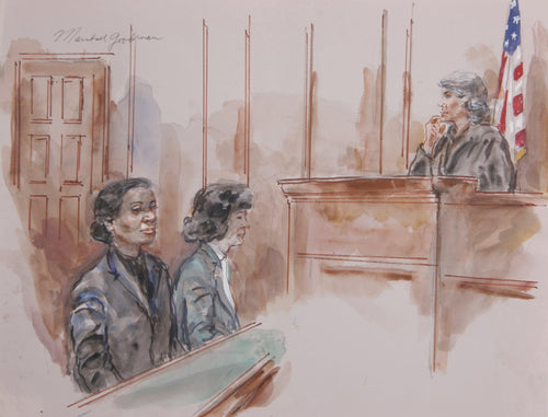 Courtroom 74 Watercolor | Marshall Goodman,{{product.type}}