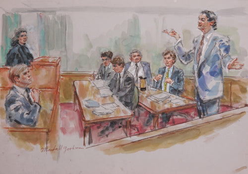 Courtroom 75 Watercolor | Marshall Goodman,{{product.type}}