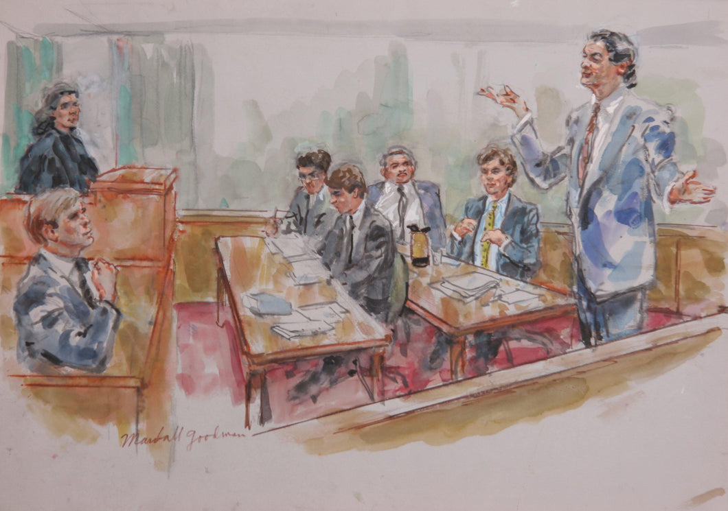 Courtroom 75 Watercolor | Marshall Goodman,{{product.type}}