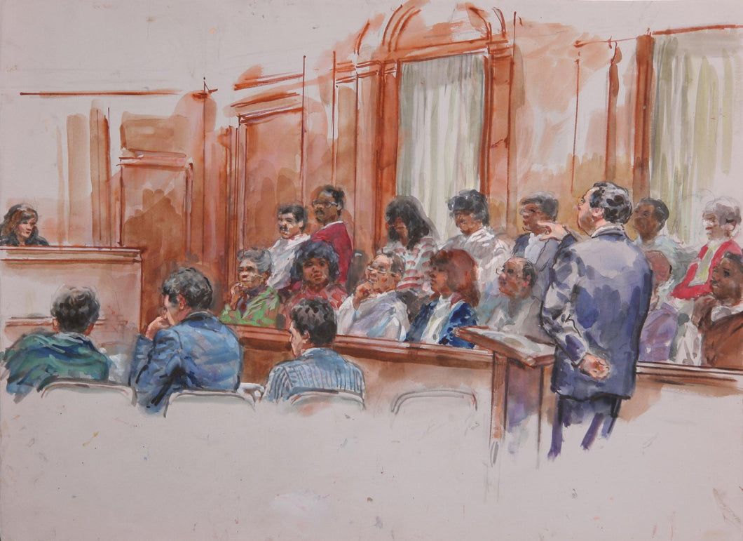 Courtroom 76 Watercolor | Marshall Goodman,{{product.type}}