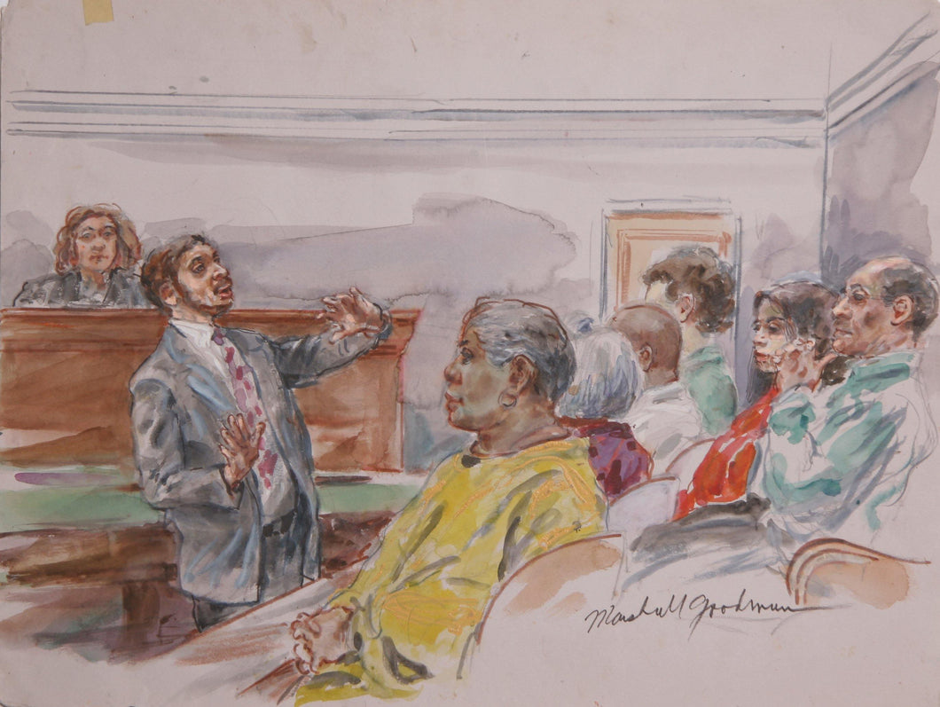 Courtroom 77 Watercolor | Marshall Goodman,{{product.type}}