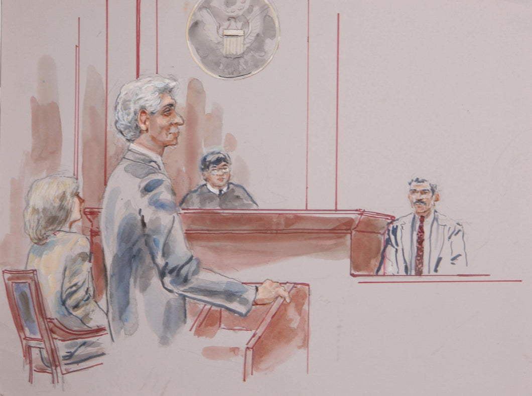 Courtroom 78 Watercolor | Marshall Goodman,{{product.type}}