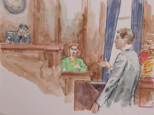 Courtroom 79 Watercolor | Marshall Goodman,{{product.type}}