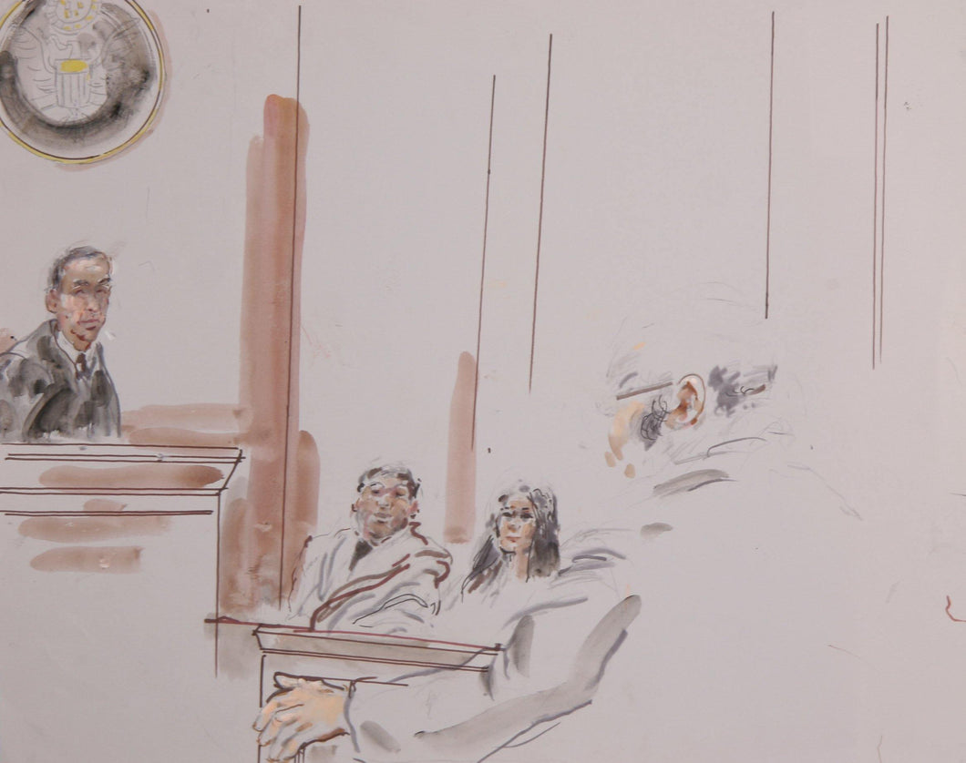 Courtroom 80 Watercolor | Marshall Goodman,{{product.type}}