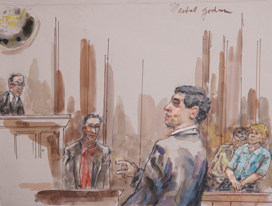 Courtroom 81 Watercolor | Marshall Goodman,{{product.type}}