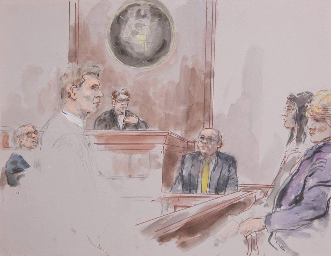 Courtroom 84 Watercolor | Marshall Goodman,{{product.type}}