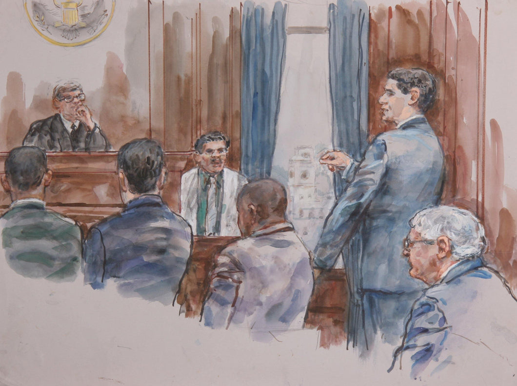 Courtroom 86 Watercolor | Marshall Goodman,{{product.type}}