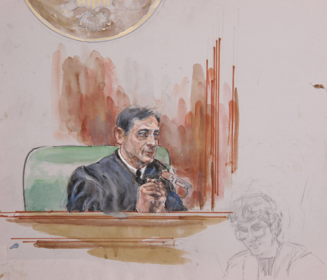 Courtroom 88 Watercolor | Marshall Goodman,{{product.type}}