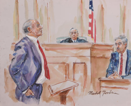 Courtroom 89 Watercolor | Marshall Goodman,{{product.type}}