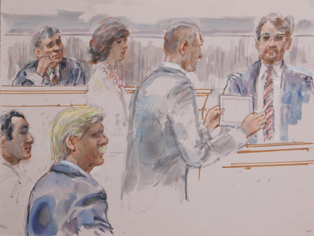 Courtroom 92 Watercolor | Marshall Goodman,{{product.type}}