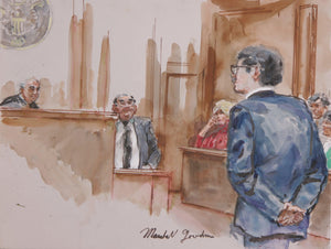 Courtroom 93 Watercolor | Marshall Goodman,{{product.type}}