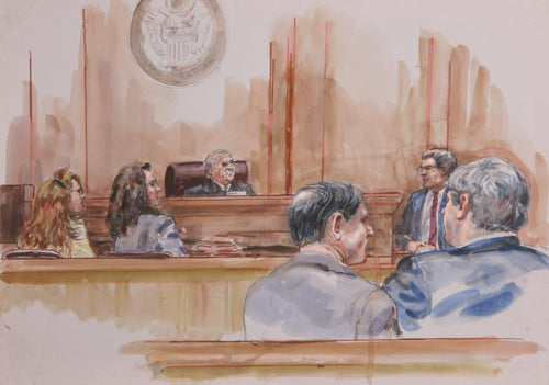 Courtroom 95 Watercolor | Marshall Goodman,{{product.type}}