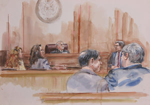 Courtroom 95 Watercolor | Marshall Goodman,{{product.type}}