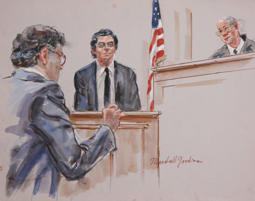Courtroom 97 Watercolor | Marshall Goodman,{{product.type}}