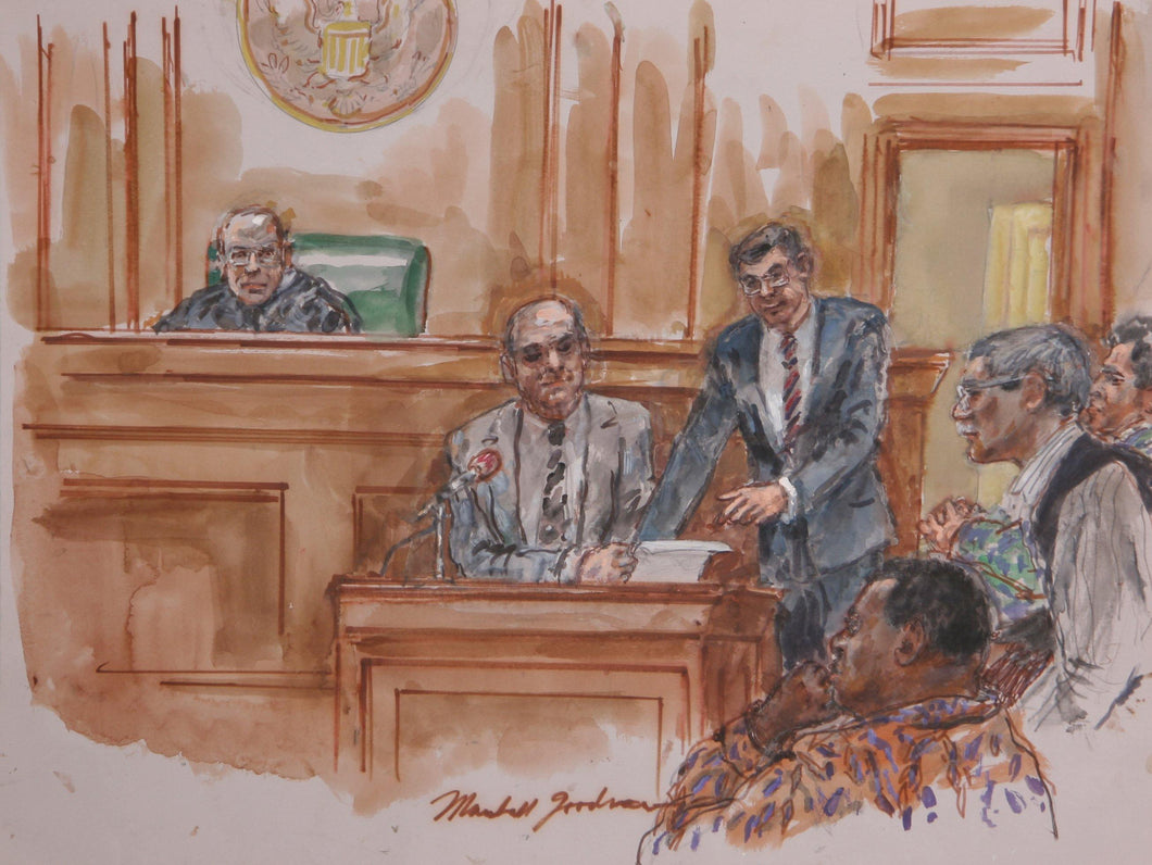 Courtroom 98 Watercolor | Marshall Goodman,{{product.type}}