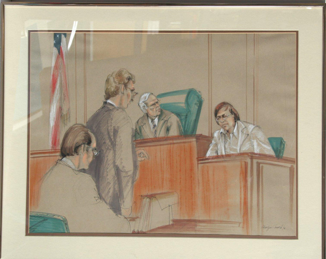 Courtroom Drawing 1 Ink | Marilyn Church,{{product.type}}