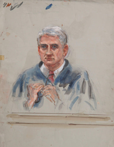 Courtroom041 Watercolor | Marshall Goodman,{{product.type}}