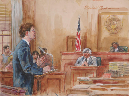 Courtroom057 Watercolor | Marshall Goodman,{{product.type}}