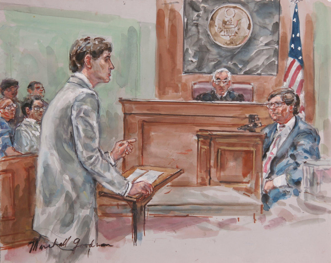 Courtroom124 Watercolor | Marshall Goodman,{{product.type}}