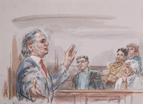 Courtroom254 Watercolor | Marshall Goodman,{{product.type}}