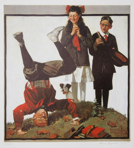 Cousin Reginald in Cut Out Poster | Norman Rockwell,{{product.type}}