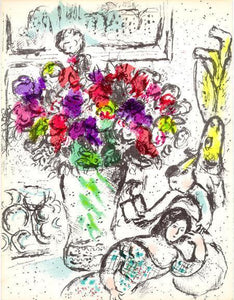 Cover Frontispiece (Les Anemones) Lithograph | Marc Chagall,{{product.type}}