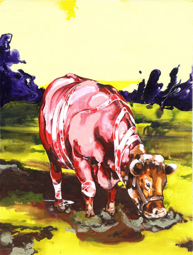 Cow in Field Acrylic | Ge-Karel Van der Sterren,{{product.type}}