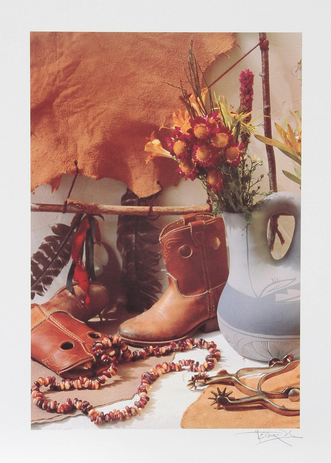 Cowboy Boot Lithograph | Harvey Edwards,{{product.type}}