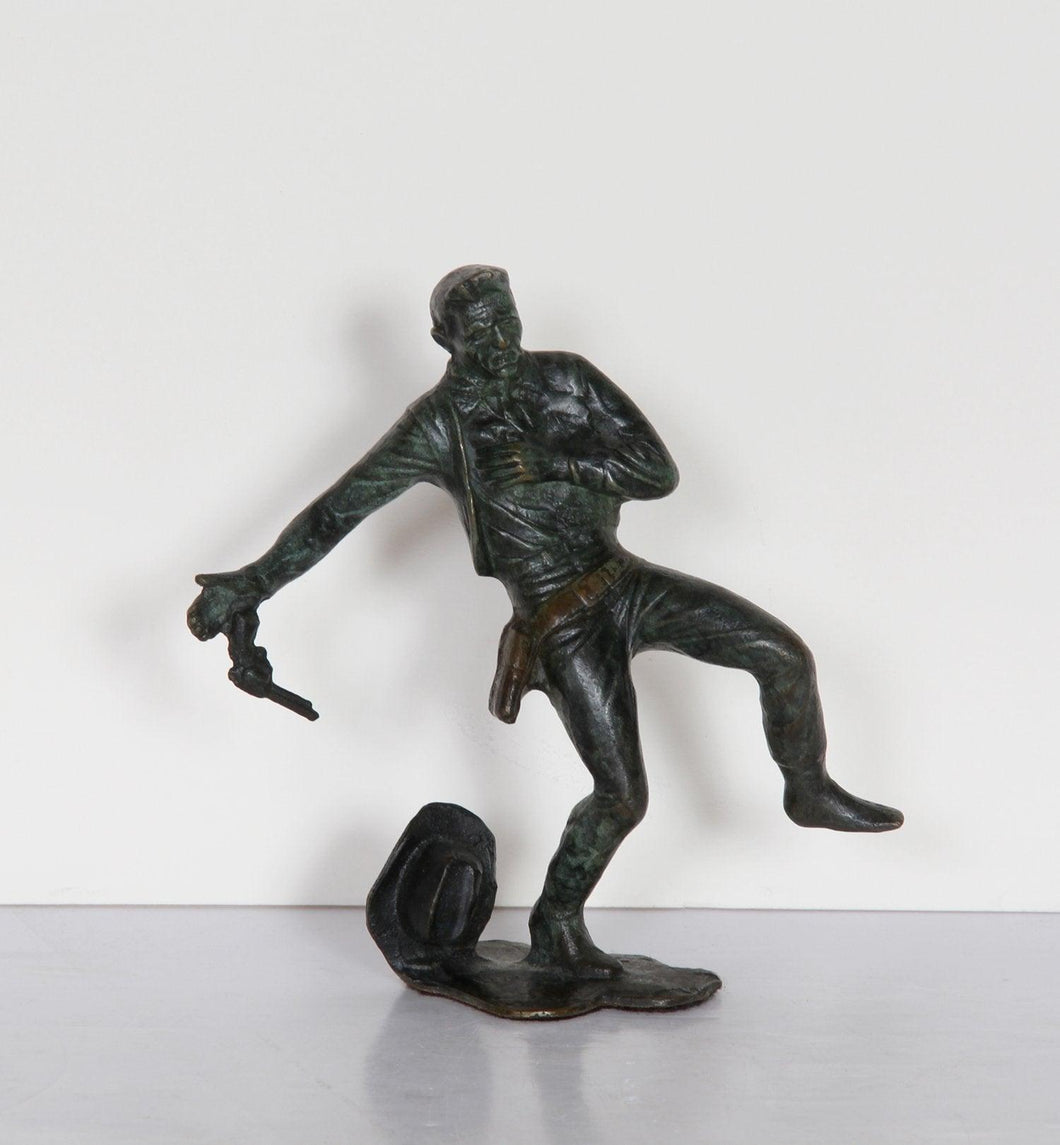 Cowboy getting Shot Metal | Unknown Artist,{{product.type}}