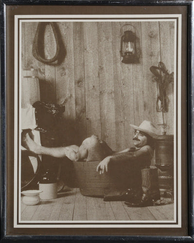 Cowboy in Washtub Poster | Unknown Artist,{{product.type}}