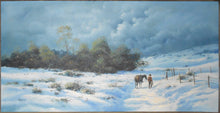 Cowboy on Winter Path Oil | Jorge Braun Andres Tarallo,{{product.type}}