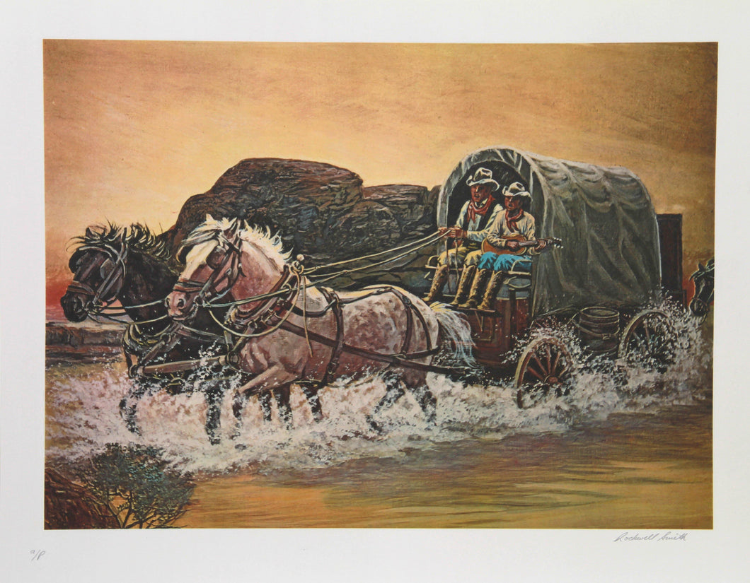 Cowboys Duet Home On The Range Lithograph | Rockwell Smith,{{product.type}}