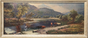 Cows at the River Poster | Unknown Artist,{{product.type}}