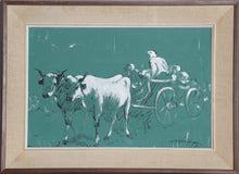 Cows Pulling Wagon Acrylic | Notereiger,{{product.type}}