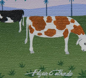 Cows Under a Tree Acrylic | Edgar Calhado,{{product.type}}