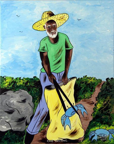 Crab Catching Acrylic | Isiah Nicholas,{{product.type}}