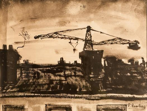 Crane Over the Harbor Pencil | Pierre Paulus,{{product.type}}