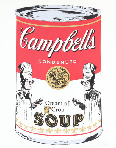 Cream of Crop - Campbell's Soup (Warhol Chef) Screenprint | Michael McKenzie,{{product.type}}